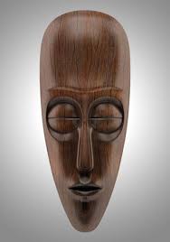 Máscara Africana De Madera Aislada En El Fondo Blanco Fotos, retratos,  imágenes y fotografía de archivo libres de derecho. Image 26197583