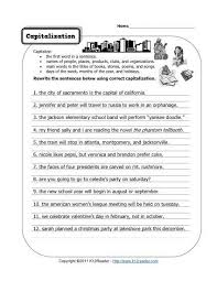 Capitalization Free Printable Punctuation Worksheets Punctuation Worksheets Capitalization Worksheets Grammar Worksheets