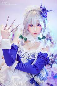 東方project 十六夜咲夜 寶石咲夜 巴哈姆特 十六夜咲夜 メイドコスプレ 咲夜
