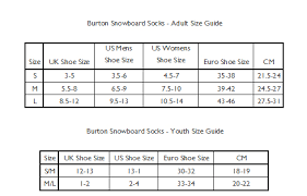 Stance Socks Size Chart Www Bedowntowndaytona Com