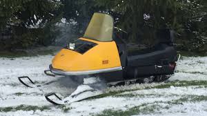 Image result for Orange 1973 Snowmobile