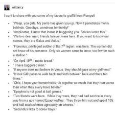 Graffiti From Pompeii History Facts Interesting Really Funny Bad Memes