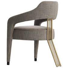 Shop lexington home brands for modern and contemporary upholstered or fabric dining chairs. Invicta Ii Dining Chair With Metal Gilded Back Leg Fabric Dining Room Chairs Fully Upholstered Dining Chair Klismos Dining Chair