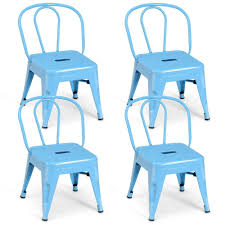 Kids Chairs Set Of 4 Metal Lifetime Contemporary Children S Stacking Stools Blue Kids Stool Metal Chairs Kids Chairs