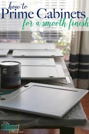 If you're painting kitchen cabinets, you'll want to wipe them all down with a degreaser before sanding. How To Prime Cabinets For A Smooth Finish The Turquoise Home