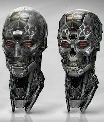 Black And White Robot Head Metal Heads By Jarold Sng Sci Fi Concept Art Robots Concept Metalhead
