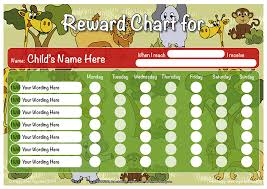 Jungle Theme Child Boys Gilrs Reward Chart