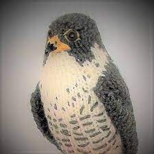 Peregrine Falcon Hand Knitted Miniature Raptor Plush Bird Etsy Peregrine Falcon Peregrine Raptor