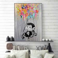 Maybe you would like to learn more about one of these? Buy Creative Funny Colorful Monkey Printing Oil Painting Canvas Painting Home Decoration Wall Painting Poster Cuadros Background Wall Decoration At Affordable Prices Free Shipping Real Reviews With Photos Joom