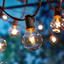 Better Homes Gardens Outdoor 20 Count Clear Globe String Lights Walmart Com Walmart Com