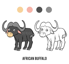 Let them paint this proud looking your kids will simply love the idea of coloring this large animal just the way they want using unlimited colors and other cool tools that let them do more. Buffalo Coloring Stock Illustrations 397 Buffalo Coloring Stock Illustrations Vectors Clipart Dreamstime