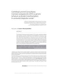 Norme de igienؤ‚ din 18 octombrie 1995 de igienaج† din 18. Pdf Contribuuii Privind Consultarea Comisiei Europene Din 2014 Cu Privire La Fuziuni I Divizzri Transfrontaliere N Contextul Dreptului Rommn Contributions Concerning The Consultation Of The European Commission On Cross Border Mergers And Divisions