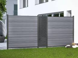 System Wpc Platinum Mit Dekorprofilen Sichtschutzwande Wpc Zaun Dekor