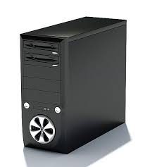 Modern Black Metal Computer 3d Model Black Metal Modern Metal