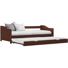 Vai alla fine della galleria di immagini. Vidaxl Divano Letto A Scomparsa Marrone Scuro Legno Di Pino 90x200 Cm Eprice