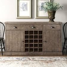 Get the storage space you need for your dining room with a buffet or hutch. Farmhouse Rustic Open Storage Equipped Sideboards Buffets Birch Lane