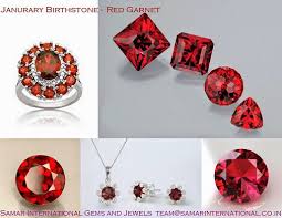 Sign In January Birth Stone Red Garnet Jewels