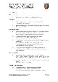 When applying for a position as an r.n. The New Zealand Medical Journal Nz Medical Journal