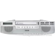 Easily mount this under your kitchen counter cabinet and play all your favorite music wirelessly from your bluetooth enabled device. Sony Icf Cd523 Under Cabinet Kitchen Cd Clock Radio Icfcd523 B H