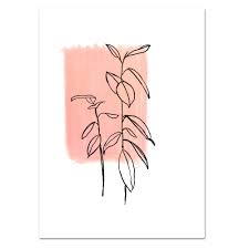 Jeyhop kamu mau bikin aku jdi mleyot ya?!. Kunstdruck Art Line Plant No 2 Atelier Leo La Douce