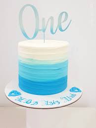 Opt for cute characters and dress the table in textured fabric — use lots of googly eyes, noses, and mouths to mold the monsters. Baby S 1st Birthday Cake One Cake Baby Blue Cake Baby 1st Birthday Cake Blue Birthday Cakes Buttercream Birthday Cake