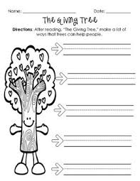 The Giving Tree Comprehension Freebie The Giving Tree Tree Comprehension