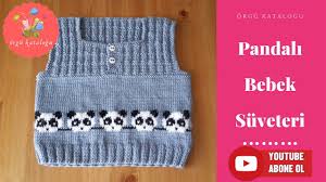 50 Pandali Bebek Suveteri Orgu Modelleri Suveter Bebek Orgu