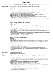 Software developers need to possess a degree in software engineering and some experience in this field. Engineer Senior Software Engineer Resume Samples Velvet Jobs