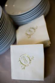 Wedding cocktail napkins, custom imprinted for wedding receptions, wedding showers. Playful Personalized Cocktail Napkins For Weddings