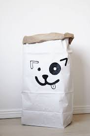 puppy dog paperbag storage of toys books or teddy bears kids etsy