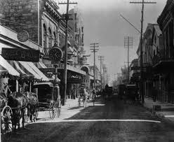 W Commerce Street Looking East From Street Outside Kampmann Building Ca 1890 Sanantonio San Antonio Texas Downtown San Antonio San Antonio Tx