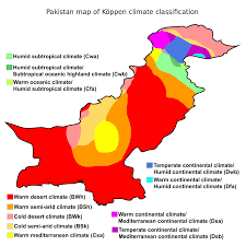 Pakistan Pakistan Map Climates Pakistan