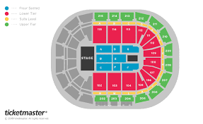 75 Prototypical Manchester Arena Seating Map