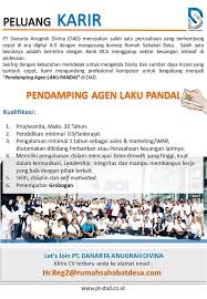Good english (verbal and written) and computer literate. Profil Pt Danarta Anugrah Divina