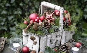 Weihnachtsdeko aussen wohnen und garten foto weihnachtsdeko im. Weihnachtsdeko Mit Birkenrinde Weihnachtsdeko Aus Naturmaterialien Weihnachtsdekoration Baumscheiben Deko Weihnachten