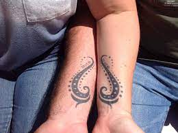 Our 10 Year Wedding Anniversary Heart Tattoo Anniversary Tattoo Wedding Anniversary Tattoo Colored Tattoo Design