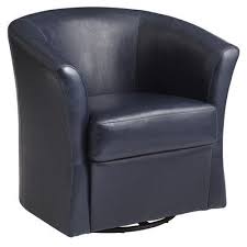 Isaac Swivel Chair Navy Swivel Chair Leather Chair With Ottoman Comfy Leather Chair