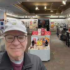 Steve Martin swung by over the weekend, and let's just say his purchase is  top secret! 🤫 #stevemartin #rochesterny #shoplocalroc  #shopandsupportthearts #supportlocal #localrocs #museumstore #buylocal  #buylocalart