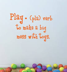 Childrens Wall Decal Play Definition Playroom Vinyl By Lucylews 16 00 Childrens Wall Decals Playroom Quotes Playroom Wall Art