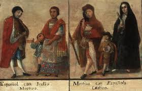 Casta Paintings Spaniard And Indian Produce A Mestizo
