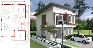 Autres plans du même type. Plan Maison Plain Pied En Duplex Avec 3 Chambres Gratuit