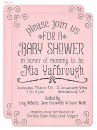 Wording For A Baby Shower Invitation Baby Shower Invites For Girl Simple Baby Shower Invitations Baby Shower Cards