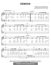Wer in klaviernoten schaut, der findet in der regel zahlen über und der download der klaviernoten zum ausdrucken ist kostenlos. Demons Piano Sheet Music Epic Sheet Music