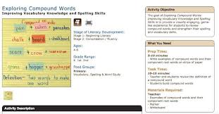 Instruction This Compound Word Game Is An Engaging Way To Reinforce And Strengthen Spelling Skills Compound Words Activities Compound Words Balanced Literacy