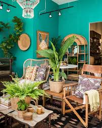 6th And Detroit California 70s Cool Teal Living Rooms Teal Walls Living Room Green Living Room Decor