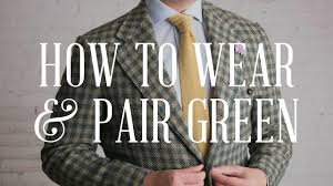 Olive is a great neutral to wear if you have some colour contrast as it's a coloured neutral and so adds one of the colour elements you need to your outfit. The Most Underutilized Color In Menswear Green How To Wear It