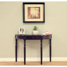 Entry tables are practical furnishing items because they provide a place where you can throw your keys once you enter the home, or provide a warm welcome with square, rectangular, round, or oval, any shape will do as long as the entry table sits nicely in its corner and does not interfere with traffic. Homecraft Furniture 36 In Espresso Rectangle Wood Console Table With Drawers H 14 B The Home Depot