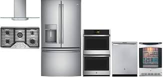 Ge appliances is your home for the best kitchen appliances, home products, parts and accessories, and support. Amazon Com Ge Profile 6 Piece Kitchen Applianc Package With 36 French Door Refrigerator 36 Gas Cooktop 36 Wall Mount Hood 30 Wall Oven 24 Built In Dishwasher And 24 Beverage Center In