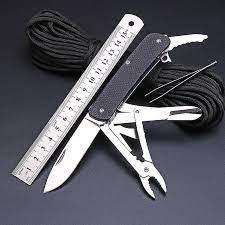 Saya mengesan bentuk pisau gunting yang ada dan kemudian memutuskan apa yang perlu dikeluarkan untuk menjadikannya pisau. Mack Walker Wa741 Multi Fungsi Saku Edc Pisau Lipat Dengan Tang Gunting Belt Cutter Kaca Breaker G10 Menangani 12c27 Pisau Knives Knife Knives Pocket Knifeknife Function Aliexpress