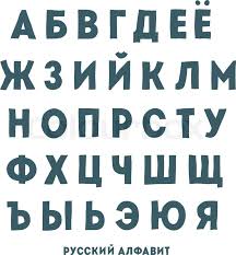 Russian uses a special set of letters: Russian Alphabet Capital Letters Stock Vector Colourbox